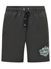 AMIRI - Pantaloncini da Bagno con Coulisse e Logo - Nero - LIDIASHOPPING® - Official Website