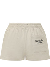 AMIRI - Sweatshorts with Elastic Waist and Logo Patch - White - LIDIASHOPPING® - Official Website