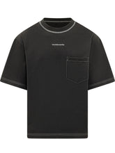 NINE:INTHE:MORNING - T-shirt con Tasca sul Petto e Logo Frontale - Nero - LIDIASHOPPING® - Official Website