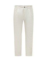 NINE:INTHE:MORNING - Chino Trousers with Pleats - White - LIDIASHOPPING® - Official Website