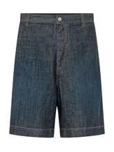 NINE:INTHE:MORNING - Bermuda in Denim - Blu - LIDIASHOPPING® - Official Website