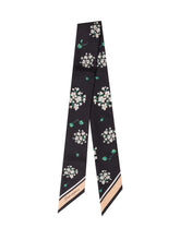 DOLCE & GABBANA - Bandeau in Seta con Stampa Floreale - Nero - LIDIASHOPPING® - Official Website