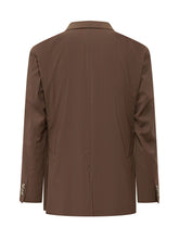 GABRIELE PASINI - Double Breasted Blazer with Peak Lapels - Brown - LIDIASHOPPING® - Official Website