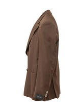 GABRIELE PASINI - Double Breasted Blazer with Peak Lapels - Brown - LIDIASHOPPING® - Official Website