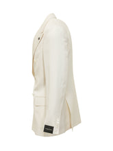 GABRIELE PASINI - Double Breasted Blazer with Peak Lapels - White - LIDIASHOPPING® - Official Website