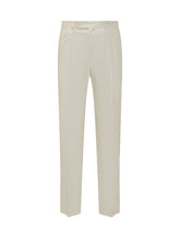 GABRIELE PASINI - Pantaloni con Chiusura Frontale con Bottone - Bianco - LIDIASHOPPING® - Official Website