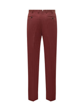 GABRIELE PASINI - Pantaloni con Chiusura Frontale con Bottone - Rosso - LIDIASHOPPING® - Official Website