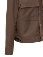 GABRIELE PASINI - Buttoned Jacket with patch pockets - Brown - LIDIASHOPPING® - Official Website