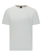 BOSS ESSENTIAL - T-shirt Thompson con Girocollo e Logo - Bianco | Lidia Shopping | Official Website