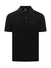 BOSS ESSENTIAL - Polo Pallas con Colletto e Bottoni - Nero - LIDIASHOPPING® - Official Website
