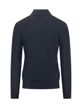 BALLANTYNE - Cardigan con Zip Integrale e Collo Alto - Blu - LIDIASHOPPING® - Official Website