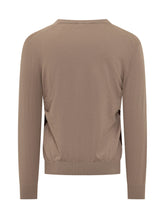 BALLANTYNE - V Neck Sweater with Geometric Pattern - Beige - LIDIASHOPPING® - Official Website