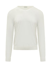 BALLANTYNE - V Neck Sweater - White - LIDIASHOPPING® - Official Website