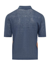 BALLANTYNE - Short Sleeve Knit Polo - Blue - LIDIASHOPPING® - Official Website