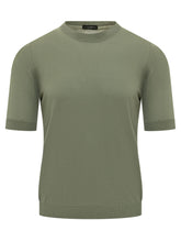 BALLANTYNE - Short Sleeve Knit Sweater - Green - LIDIASHOPPING® - Official Website