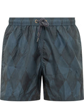 BALLANTYNE - Costume da Bagno con Stampa a Rombi - Blu - LIDIASHOPPING® - Official Website