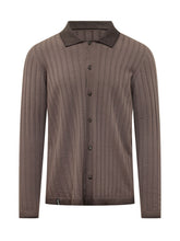 AROVESCIO - Camicia a Costa con Colletto - Marrone - LIDIASHOPPING® - Official Website