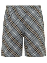 BURBERRY - Costume da Bagno con Motivo Check - Grigio - LIDIASHOPPING® - Official Website