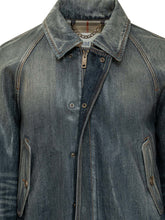 BURBERRY - Denim Jacket with Classic Collar - Blue | Lidia Shopping | Official Website