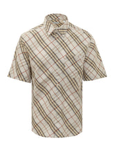 BURBERRY - Camicia Roland a Quadri con Tasca - Beige - LIDIASHOPPING® - Official Website