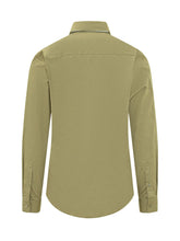 BURBERRY - Shirt with Buttons and Classic Collar - Green - LIDIASHOPPING® - Official Website