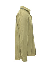 BURBERRY - Shirt with Buttons and Classic Collar - Green - LIDIASHOPPING® - Official Website