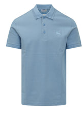 BURBERRY - Polo Eddie EKD a Maniche Corte - Blu | Lidia Shopping | Official Website