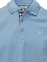 BURBERRY - Polo Eddie EKD a Maniche Corte - Blu | Lidia Shopping | Official Website