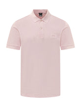 BOSS - Polo Shirt with Collar and Buttons - Pink - LIDIASHOPPING® - Official Website