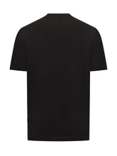 BOSS - T-shirt with Contrasting Front Logo - Black - LIDIASHOPPING® - Official Website