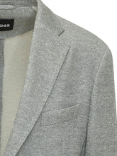 BOSS - Blazer Uomo Classico in Tessuto Mélange - Grigio | Lidia Shopping | Official Website