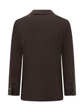 BOSS - Blazer with Classic Lapel and Button Closure - Brown - LIDIASHOPPING® - Official Website