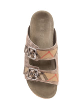 BURBERRY - Double Buckle Slide Sandals - Grey - LIDIASHOPPING® - Official Website