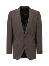BOSS BY BECKHAM - Single Breasted Blazer with Classic Lapel - Brown - LIDIASHOPPING® - Official Website
