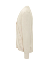 BOSS BY BECKHAM - Cardigan con scollo e bottoni - Bianco - LIDIASHOPPING® - Official Website