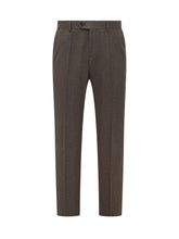 BOSS BY BECKHAM - Straight Leg Trousers - Brown - LIDIASHOPPING® - Official Website