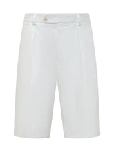 BOSS BY BECKHAM - Pantaloncini Eleganti Beige Uomo - Bianco - LIDIASHOPPING® - Official Website