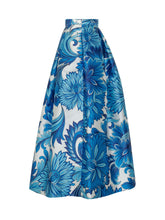 LUNATICA - Gonna Ampia con Stampa Floreale - Blu - LIDIASHOPPING® - Official Website