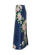 LUNATICA - Gonna a Tubo con Stampa Floreale - Blu - LIDIASHOPPING® - Official Website