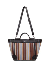 DOLCE & GABBANA - Top Handle Bag with Striped Pattern - Brown - LIDIASHOPPING® - Official Website