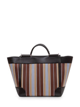 DOLCE & GABBANA - Top Handle Bag with Striped Pattern - Brown - LIDIASHOPPING® - Official Website