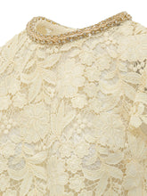 SELF-PORTRAIT - Top in Pizzo con Collo Gioiello - Bianco | Lidia Shopping | Official Website