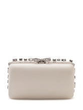 SELF-PORTRAIT - Crystal Embellished Clutch - White - LIDIASHOPPING® - Official Website
