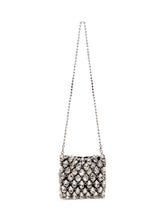SELF-PORTRAIT - Mini Bag with Chain and Crystals - Silver - LIDIASHOPPING® - Official Website