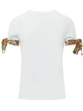 ALESSANDRO ENRIQUEZ - Slim Fit T-Shirt with Chicken Embroidery - White - LIDIASHOPPING® - Official Website