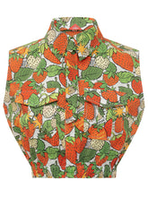 ALESSANDRO ENRIQUEZ - Sleeveless Cropped Strawberry Print Shirt - Multicolor - LIDIASHOPPING® - Official Website