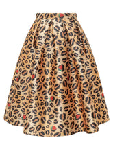 ALESSANDRO ENRIQUEZ - Wide Animal Print Midi Skirt - Multicolor - LIDIASHOPPING® - Official Website