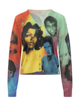 VERSACE - Printed Button Cardigan - Multicolor - LIDIASHOPPING® - Official Website