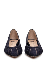 ROBERTO FESTA - Pointed Ballet Flats with Sheer Panels - Blue - LIDIASHOPPING® - Official Website