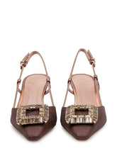 ROBERTO FESTA - Slingback Pumps with Jewel Buckle - Brown - LIDIASHOPPING® - Official Website